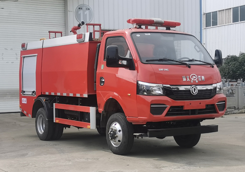 东风四驱1吨水罐消防车 